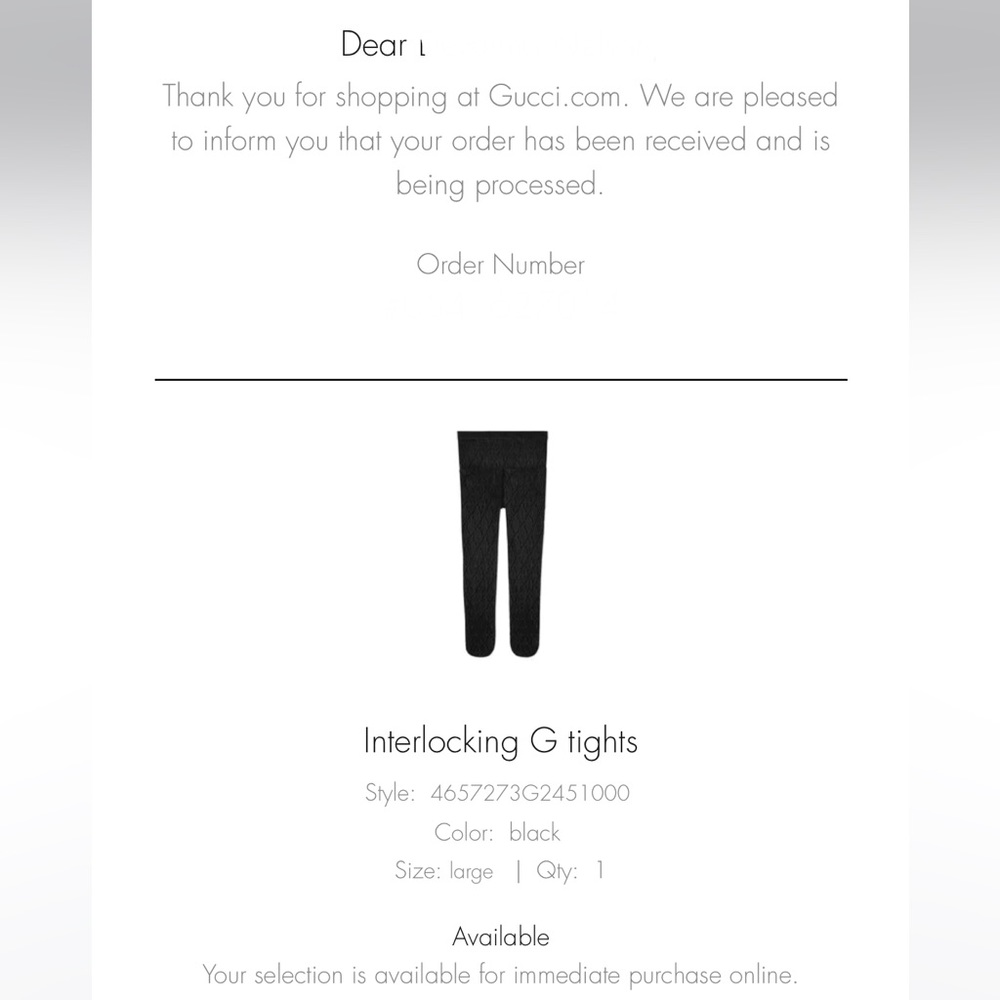 Authentic Gucci Interlocking G Tights - image 7